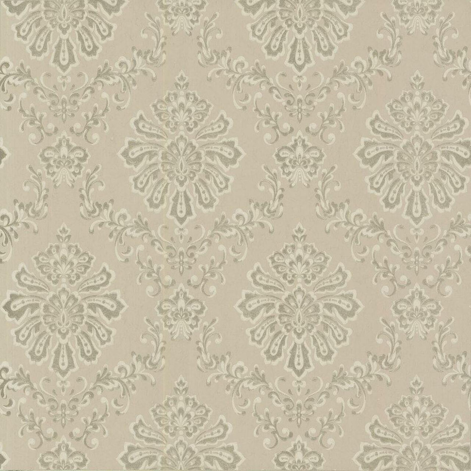 1602-Broughton Taupe Natural Luxury Damask